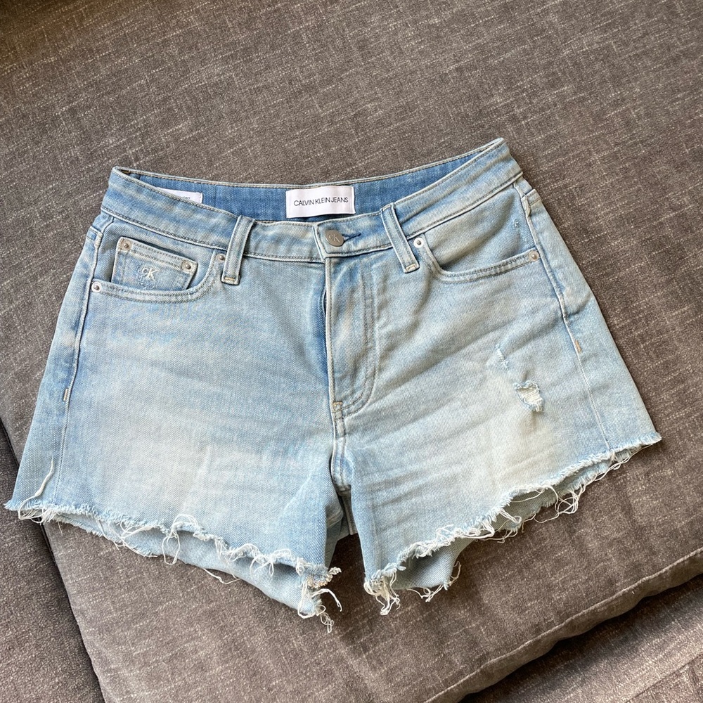 Calvin Klein Jeans Denim Mid-rise Shorts